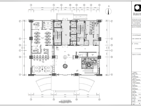  禪意中式辦公樓CAD施工圖 
