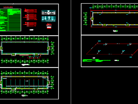 厂房电气消防图纸CAD施工图 
