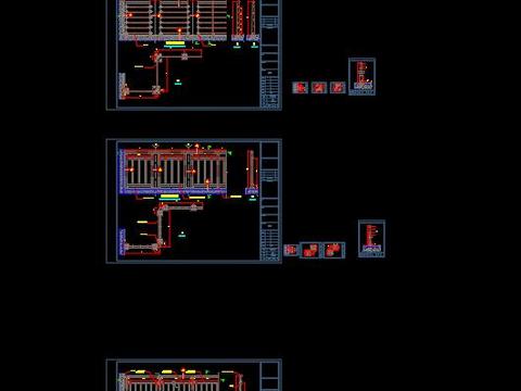  铝合金护栏方案cad施工图 