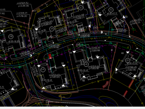  别墅综合布置图 