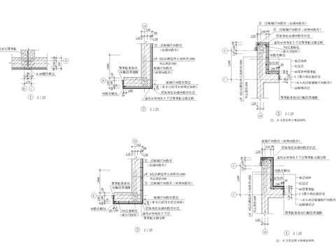  外墙保温CAD节点大样 