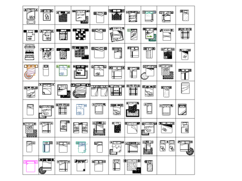  室内平面cad图库 