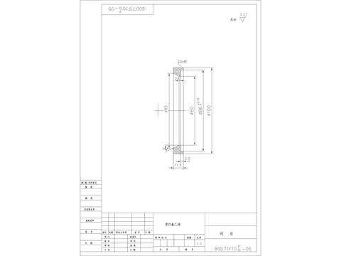 金属阀座CAD节点大样 