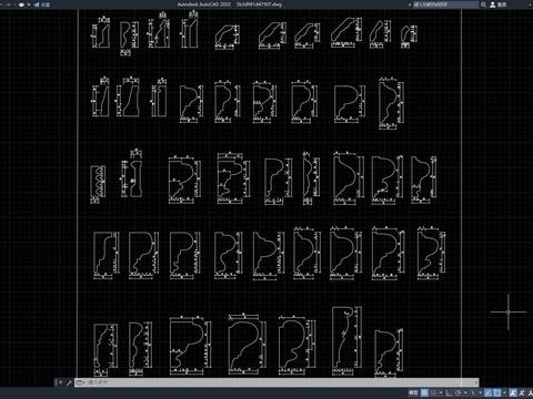  石膏线 石材线条 收口线 地脚线 踢脚线 天花角线cad图库 