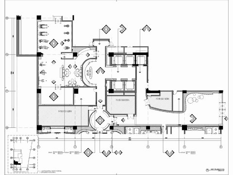  健身中心CAD施工图 