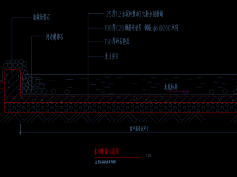  假山及水池施工图 