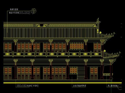 中式纸永定桥CAD施工图 