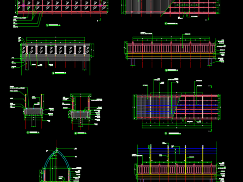  木栈道CAD节点大样 