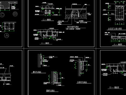  法院审判厅cad图库 