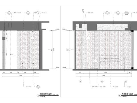  卧室cad立面节点图 