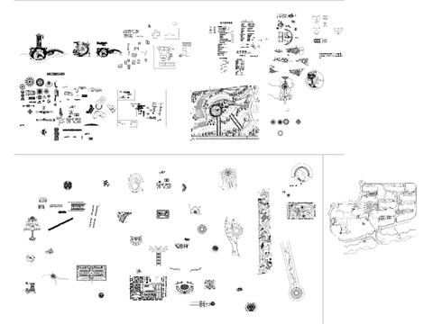  常用景观cad图库 