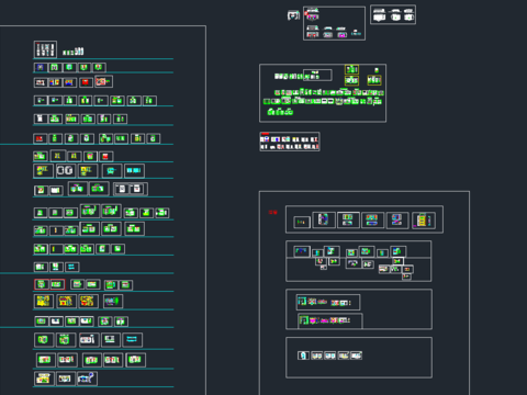  酒窖酒柜cad合集 