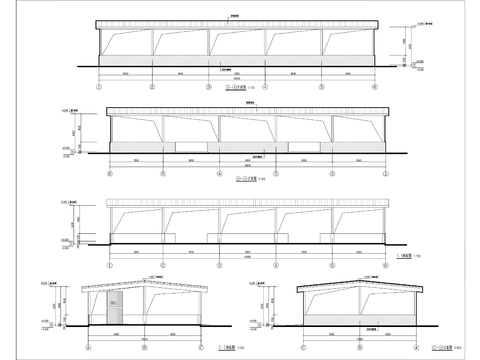  牛場改擴建項目建筑cad施工圖 