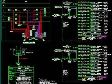  办公楼电气cad施工图 