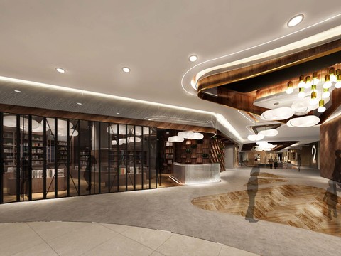  购物广场cad施工图 