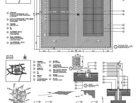  羽毛球场方案cad平面图 
