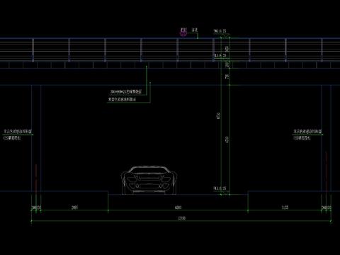  现代过路人行天桥做法CAD施工图 