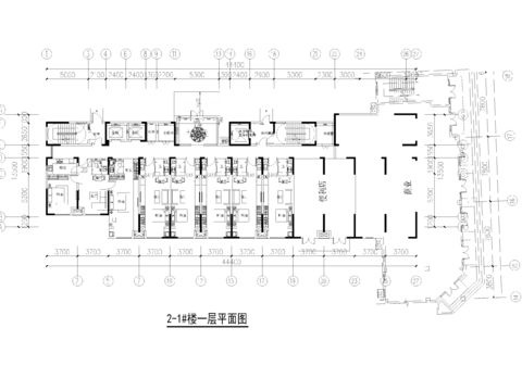  公寓平立剖cad施工图 