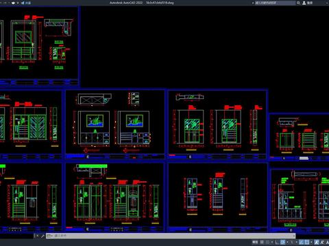  鞋柜 边柜 柜子cad图库 