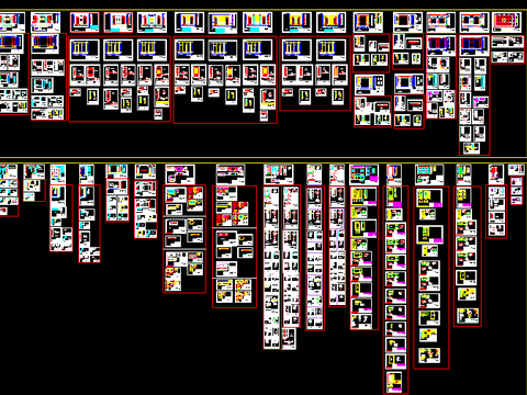  梦天整木家居CAD标准拆单图库 