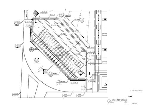  現(xiàn)代入口水景cad施工圖 