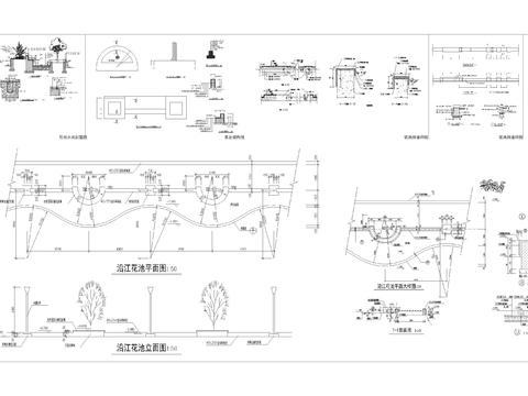 百种花坛CAD图库 