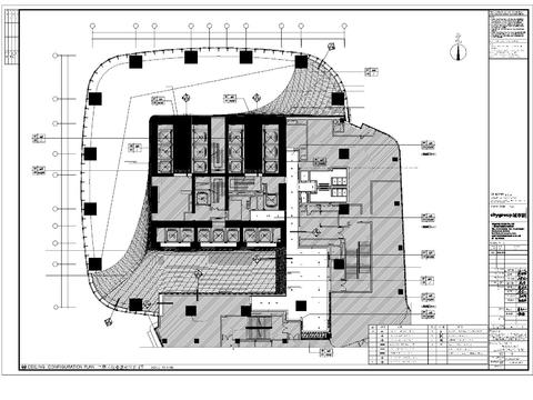  前海卓越金融中心室内装修设计施工图 