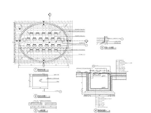  现代旱喷水景cad大样图 