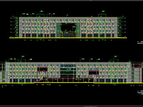  长江大学水暖电CAD施工图 