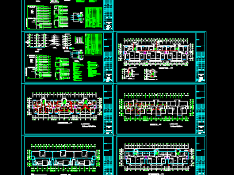  某多层住宅楼电气cad施工图 
