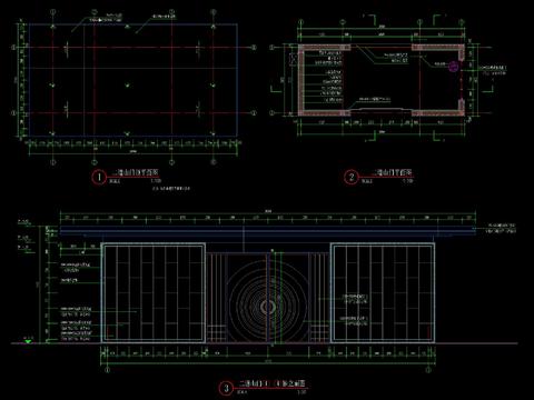  新中式入口大门CAD施工图 