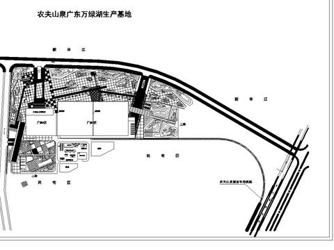 廣東萬綠湖基地cad規(guī)劃圖 