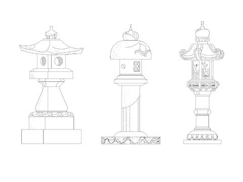  各式亭平面CAD图库 