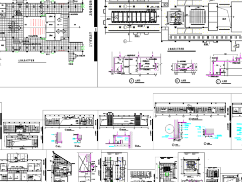 福建省博物馆大厅装修cad图库 
