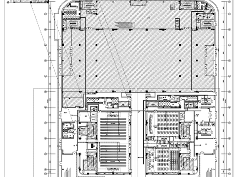  服务中心项目弱电智能化cad施工图 