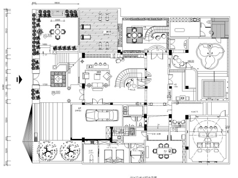  别墅庭院花园全套施工图 
