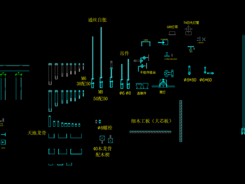  基层骨架样式CAD图库 