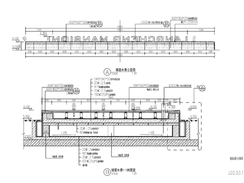  9组现代新中式镜面水景cad大样图 
