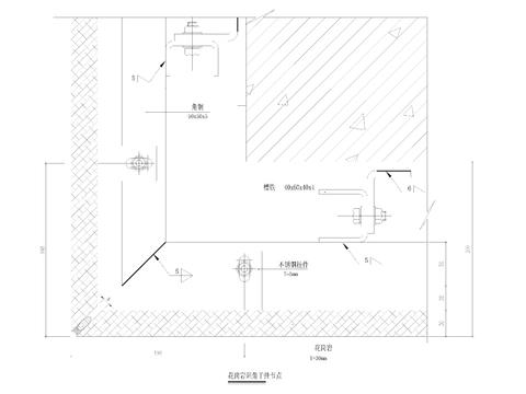  底层花岗岩阳角cad大样图 