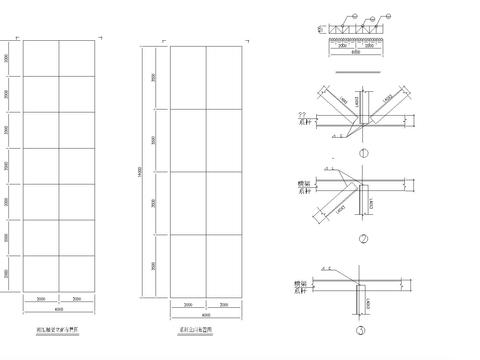  广告牌cad施工图 