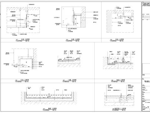  30㎡现代简约公寓CAD施工图 