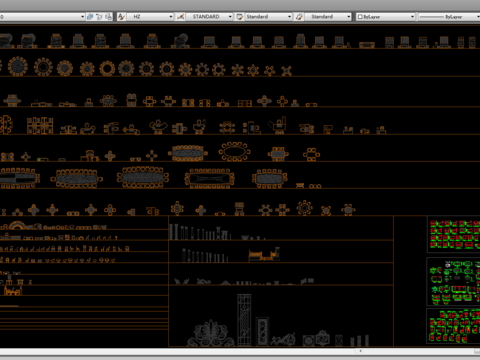  设计师最常用的cad图库 