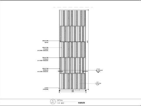  隔断屏风大样CAD施工图 