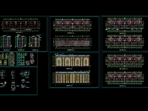  学生宿舍cad施工图 