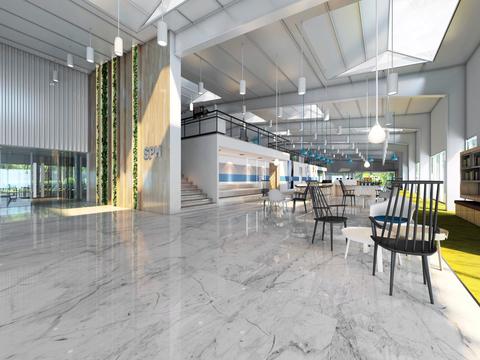  上海制药公司科普教育培训中心cad施工图 