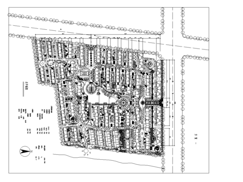  小區(qū)建筑規(guī)劃cad平面圖 
