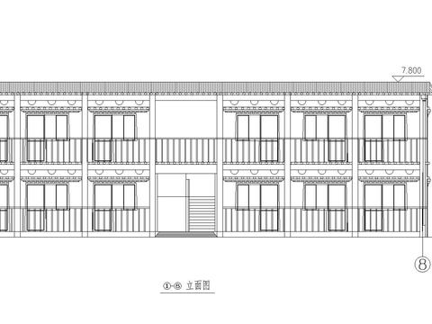  藏式學(xué)生宿舍cad施工圖 