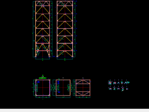  杭州某立体车库节点大样 