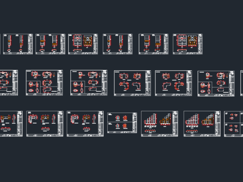  电视柜酒柜书柜cad图库 