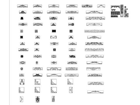  欧式线条设计cad施工图 
